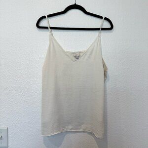 A New Day Target White V Neck Camisole Style Tank Top Size XXL